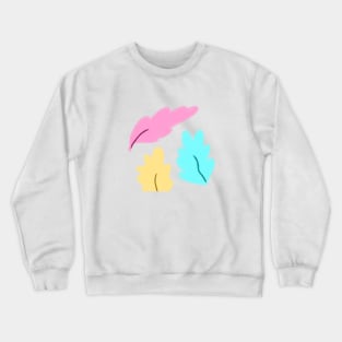 Colorful watercolor leaf art design Crewneck Sweatshirt